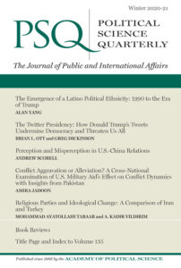 Political Science Quarterly cover